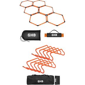 GHB Hex Agility Rings 1 Pack and 10 Pack 8" Agility Hurdles in Saudi Arabia