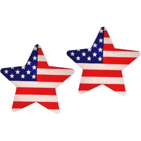USA American Flag, Heart Pasties - PASTIES PARTY - Fun Nipple Covers for Parties, Concerts, American Flag, Disposable in Saudi Arabia