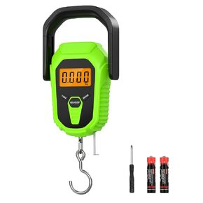 Fish Scale with Lip Gripper – 110lb/50kg Digital Fishing Weight Scale with Hook & Clamp, LCD Display & Hanging Design – Ideal Boat Gift for Anglers & Men in Saudi Arabia