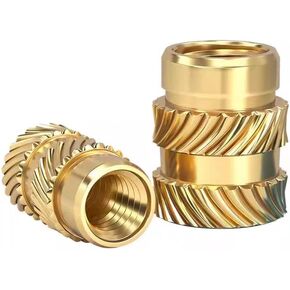 M2 OD 3/3.2/3.5/4mm Height 2-10mm Heat Threaded Inserts Press Flange Brass Nuts Knurled Hot Melt Heating Copper Insert(M2*5.5 * 3.5mm(100pcs)) in Kuwait