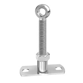 304 Stainless Steel Rectangular Hanging Rod M10, Heavy Duty Eye Bolt for Aerial Yoga Hammock, Swing and Ceiling Mounts (M10*35) in Saudi Arabia