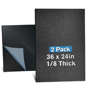 2PCS ABS Plastic Sheet 36"x24"x1/8" Rigid Thermoplastic Board with Textured & Smooth Sides, Ideal for DIY Projects, Crafting, Thermoforming and Structural Applications in Saudi Arabia