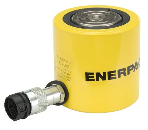 Enerpac RCS-502 أسطوانة هيدروليكية من الألومنيوم أحادية المفعول بسعة 50 طن، منفذ هواء فردي، شوط 2.38 بوصة in Kuwait