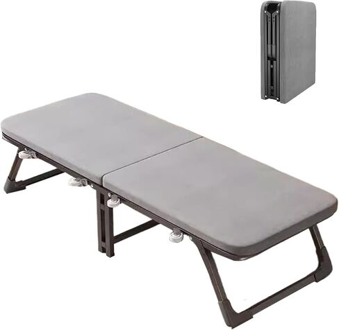 TIST Lightweight Folding Bed Foldable Mattress with Wheels Heavy-Duty Mattress Thickened Latex Pad Foldable Guest Room Bed Suitable for Home Office Guest Room Camping Folding Bed(185 * 90CM) in Kuwait
