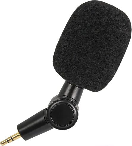 ميكروفون صغير ثلاثي الأقطاب مقاس 3.5 مم متعدد الاتجاهات لـ DJI Mic 1/2 لكاميرات Rode Go 2 اللاسلكية DSLR وهواتف Android، ميكروفون مكثف مرن 180 درجة لإلغاء الضوضاء التوصيل والتشغيل الصغير in Kuwait