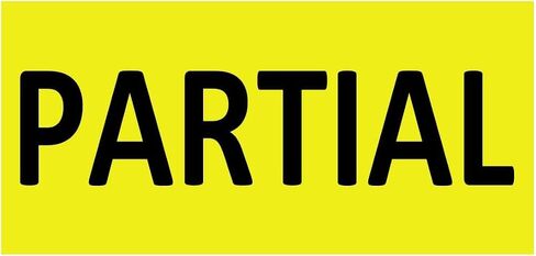 Partial Shipping Stickers 1×2 INCH Rectangle Color Coding Labels for Shipping and Packing- 500 Adhesive Labels Per Roll in Kuwait