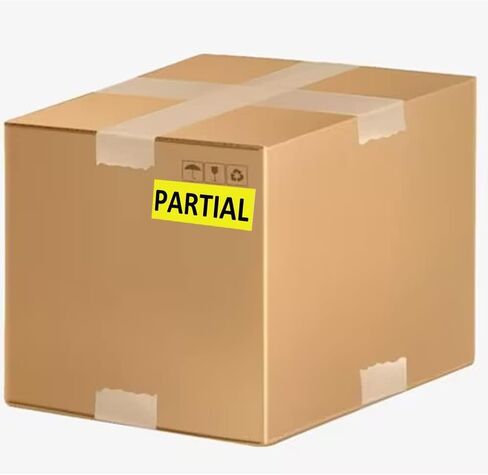 Partial Shipping Stickers 1×2 INCH Rectangle Color Coding Labels for Shipping and Packing- 500 Adhesive Labels Per Roll in Kuwait