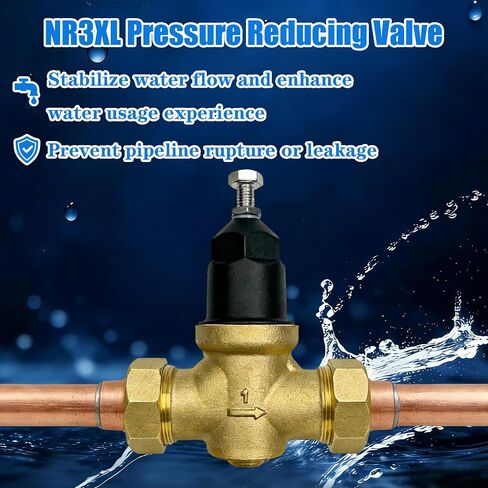 ترقية 1 "صمام تخفيض الضغط NR3XL اتحاد واحد أنثى × اتصال NPT أنثى، طول قصير وتصميم مضغوط، توفير المياه وتوفير الطاقة in Kuwait