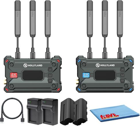 Hollyland Pyro S 4K HDMI SDI Wireless Video Transmission System, 1300 ft Range, 50ms Latency (Bundle) in Kuwait