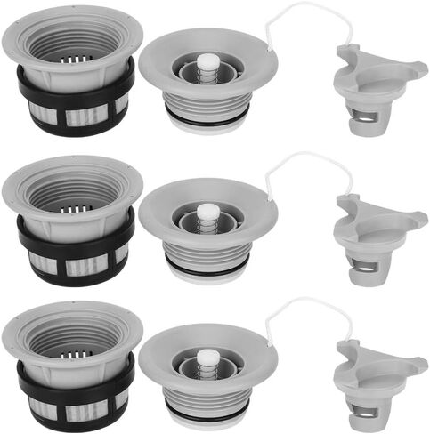 VGEBY 3Pcs Air Valve, Inflatable Tent Air Valve Spiral Air Plug Air Valve Replacement with Filter Mesh Accessory for Inflatable Tent Boat Kayaks (Gray) in Kuwait