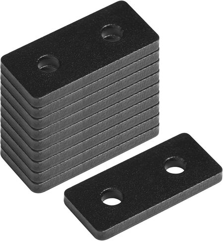 10 Pcs 2020 Flat Joining Plates, for 2020 T-Slot Aluminum, 2 Hole Plate | Aluminum alloy 6061 in Kuwait