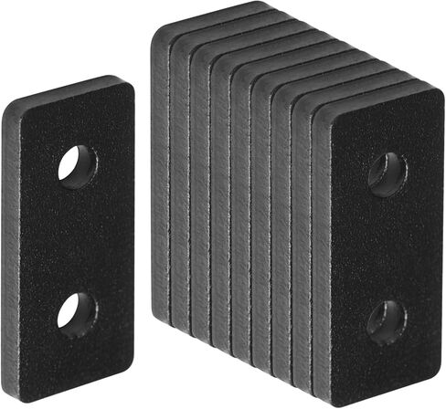 10 Pcs 2020 Flat Joining Plates, for 2020 T-Slot Aluminum, 2 Hole Plate | Aluminum alloy 6061 in Kuwait