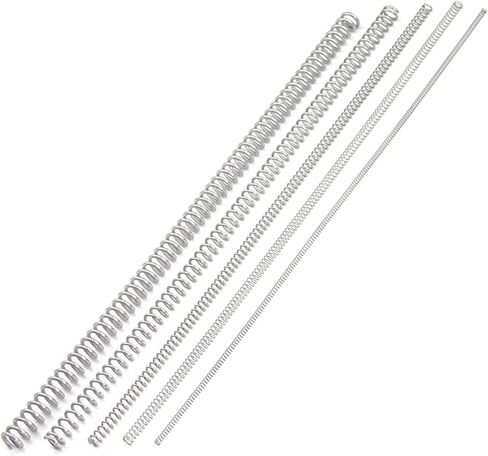 Lyuduo-Compression Spring 5PCS Stainless Steel Metal Coil Compression Spring, 0.3-0.5MM Wire Diameter*2-10MM Out Diameter *305mm Length, Compression Resistant and Durable(0.5x7x305mm) in Kuwait