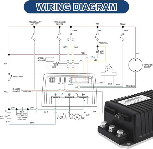 1206HB5201 48V 250A DC Motor Speed Controller for Curtis for EZGO TXT ITS Throttle for Express S4/1000 for Terrain 250 /L4 for Cushman Hauler 800/1000 for MPT 800 1206HB-5201 1206HB in Kuwait