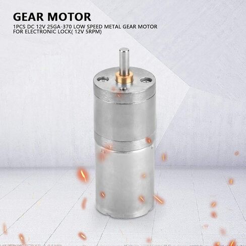 25mm DC 12V 25GA-370 Low Speed Metal Gear Motor for Electronic Lock(12V 30RPM) in Kuwait