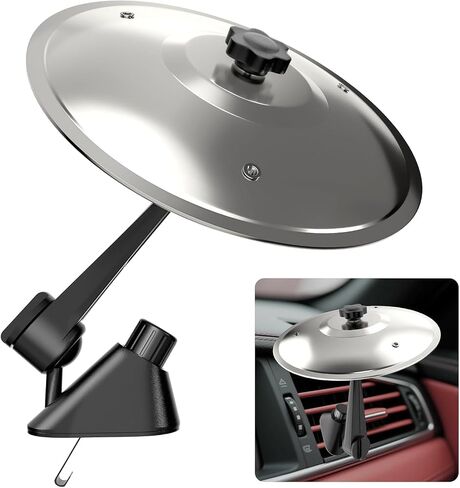 Car Cymbal Air Vent, Mini Car Crash Cymbals, Add Fun to Your Drive with Car Drum | A Great Gift For Drummers And Music Lovers | All Vehicle Types (Silver 5.5 inches) in Kuwait