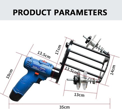 Commercial Electric HVAC Pipe Tape Wrapping Machine, Handheld Automatic Line Set Wrapping Tool for Up to 2.75 Inch (7cm) Refrigerant Tubes Conditioner, Insulation Cable Tie Winding Workstation, in Kuwait