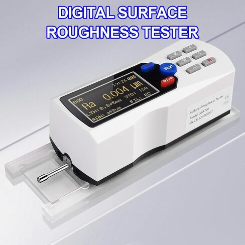Digital Surface Roughness Tester, Portable Gauge with High 0.001µm Accuracy, LCD Display, 500 Data Storage for Electronics & Metal Industry and Surface Roughness Detection in Kuwait