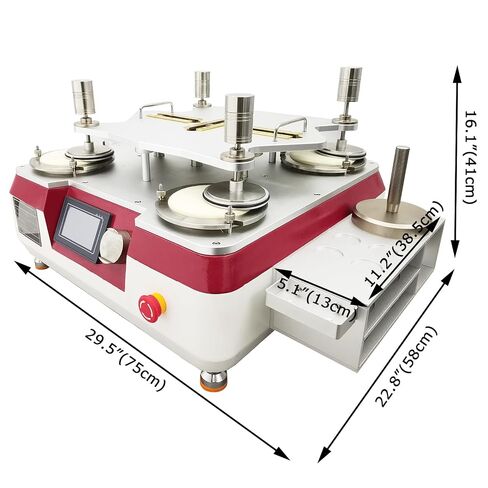 Martindale Abrasion Testing Machine Fabric Pilling Test Machine 4 Sample Holders LCD Touch Screen 110V in Kuwait