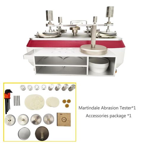 Martindale Abrasion Testing Machine Fabric Pilling Test Machine 4 Sample Holders LCD Touch Screen 110V in Kuwait