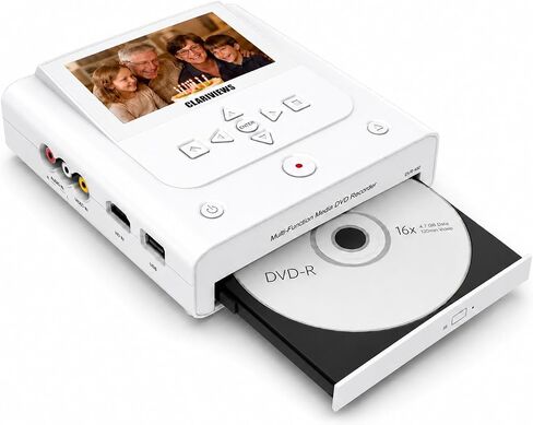 VHS to DVD Recorder, VHS to DVD Converter Machine, Convert VHS,VCR,Camcorder to DVDs,USB,SD Card,Smart Phone WiFi to DVDs,USB,SD,HDD Copy, WiFi APP Media Recorder【VHS/Tapes/DVD Player Not Included】 in Saudi Arabia