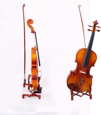 Practical Adjustable Violin Holder Stand Foldable Fiddle Floor Rack Guitar Ukulele Musical Instruments Safe Portable Violin Floor in Kuwait
