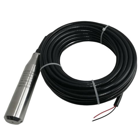 10M Pressure Range Liquid Level Transmitter 4-20mA Signal Water Level Sensor Detector Pressure Transmitter Submersible Water Level Transducer Sensor 24-32VDC, for Tanks Wells in Kuwait