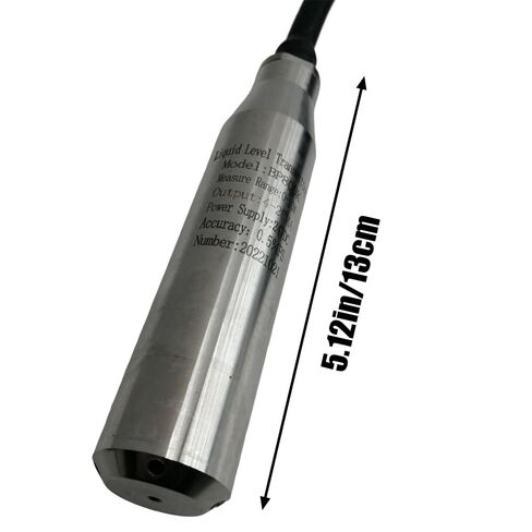 10M Pressure Range Liquid Level Transmitter 4-20mA Signal Water Level Sensor Detector Pressure Transmitter Submersible Water Level Transducer Sensor 24-32VDC, for Tanks Wells in Kuwait