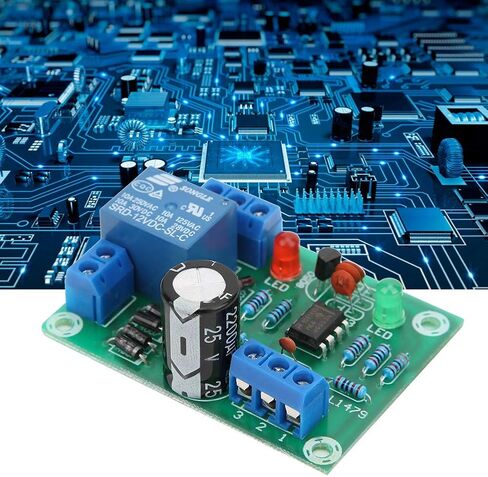 Water Level Switch Controller Kit, 12VDC Electronic Sensor Module with 10A Relay Automatic Drainage and Pump Control for Pools Basements Electrical Components 1 Pack in Kuwait