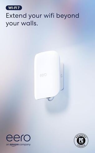 Amazon eero Outdoor 7 dual-band mesh wifi router (newest model), Weatherproof rating of IP66, Coverage up to 15,000 sq. ft. outdoors, 1-pack, Includes 30W PoE+ adapter in Saudi Arabia