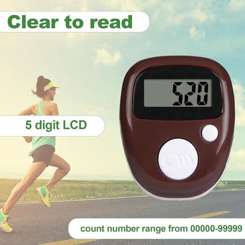 عداد الفرس الإلكتروني مع عداد LED 5 أرقام LCD وعداد التآكل المباشر للحياكة/الجولف/التدريب/السلع/العد/اللفة، إلخ، 6 عبوات (مع بطارية احتياطية) in Saudi Arabia