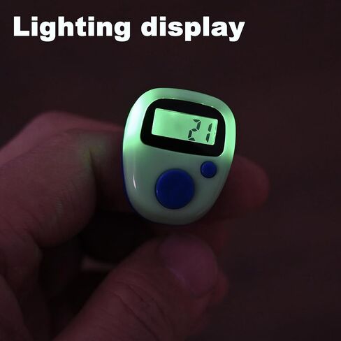 عداد الفرس الإلكتروني مع عداد LED 5 أرقام LCD وعداد التآكل المباشر للحياكة/الجولف/التدريب/السلع/العد/اللفة، إلخ، 6 عبوات (مع بطارية احتياطية) in Saudi Arabia