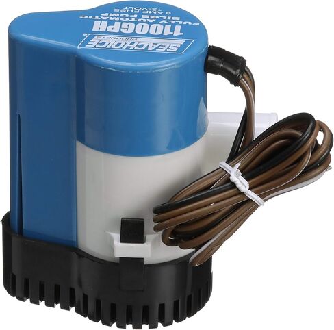Seachoice Automatic Bilge Pump, 1,100 GPH, 1-1/8 in. Hose Size, 4 Amps at 12V DC in Kuwait