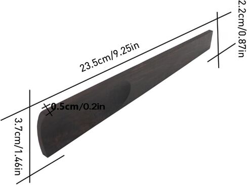 Violin Fingerboard Premium Ebony Fingerboard Exquisite Violin Neck Fingerboard Violin Instrument Accessory for 1/2 Violins(1/2) in Kuwait
