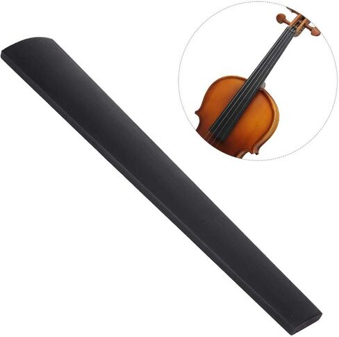 Violin Fingerboard Premium Ebony Fingerboard Exquisite Violin Neck Fingerboard Violin Instrument Accessory for 1/2 Violins(1/2) in Kuwait
