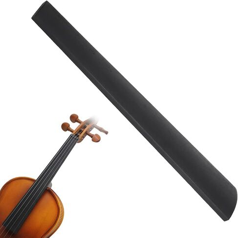 Violin Fingerboard Premium Ebony Fingerboard Exquisite Violin Neck Fingerboard Violin Instrument Accessory for 1/2 Violins(1/2) in Kuwait