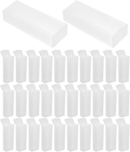 GANAZONO 50pcs Microscope Slide Staining Jars, 5-slot Wide Plastic Coplin Jar Rack for Laboratory Slide Staining and Sample Processing in Saudi Arabia