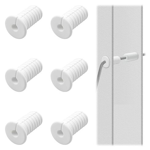 6 Pcs 3/4 Inch Cable Grommets for Starlink, White Silicone Wall Cable Pass Through for Starlink Wall Cable Pass Through Bushing Grommets, Waterproof Cable Grommet for Protecting Cords in Saudi Arabia