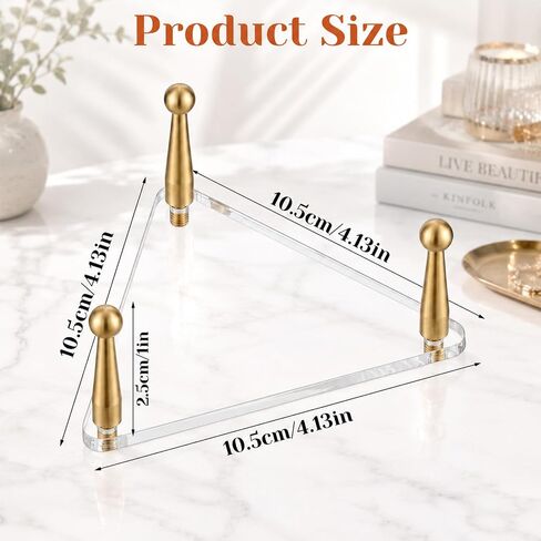 Basketball Display Stand, Football Display Stand with Gold Pegs and Rubber Feet Clear Acrylic Ball Holder for Basketball, Football, Soccer, Volleyball, Crystals and Rocks in Saudi Arabia