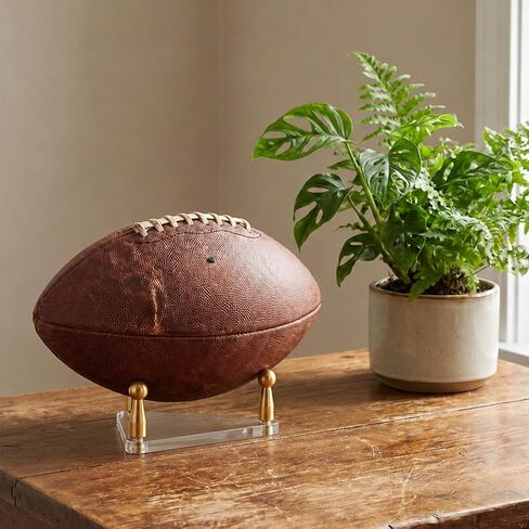 Basketball Display Stand, Football Display Stand with Gold Pegs and Rubber Feet Clear Acrylic Ball Holder for Basketball, Football, Soccer, Volleyball, Crystals and Rocks in Saudi Arabia
