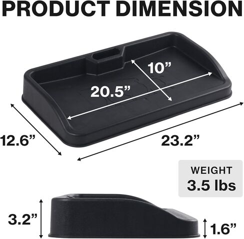 Japard Golf Ball Tray 100 Balls Holder for Practice Mat, 23.2" Wide Black | Built-In Phone Holder for Swing Recording Large Capacity for Simulator Practice Indoor Outdoor in Saudi Arabia