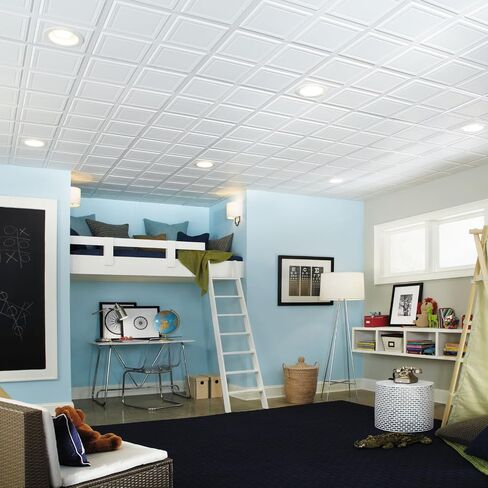 Armstrong Ceiling Tiles; 2x2 Ceiling Tiles - 6 pc White; Acoustic Ceilings for Suspended Grid; Raised Panel 1201 in Kuwait
