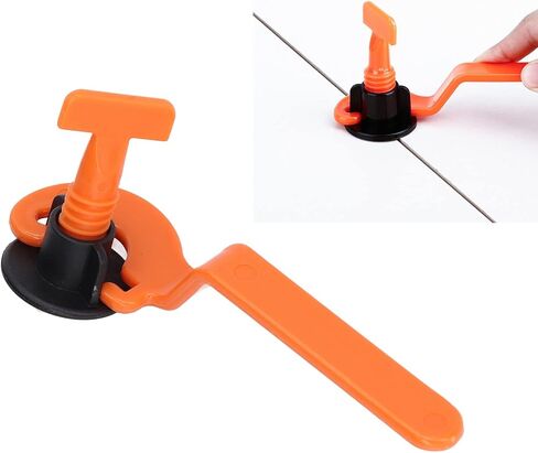 YWBL-WH Adjustable Tile Leveler, Wall Leveling System Kit with Spacers and Positioning Tool for Flooring, High Flatness and Efficiency in Kuwait