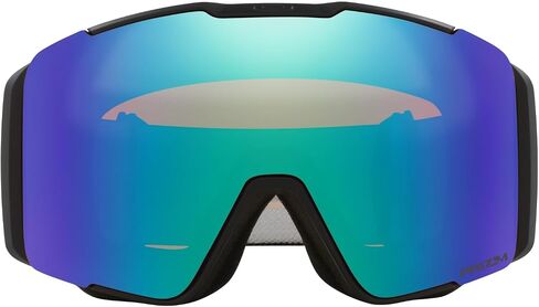 نظارات Oakley Line Miner Pro Low Bridge Fit Snow Goggle، حزام أسود غير لامع مع عدسة Prizm Snow Argon Iridium، مقاس متوسط in Kuwait