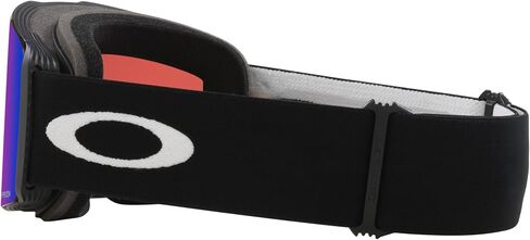 نظارات Oakley Line Miner Pro Low Bridge Fit Snow Goggle، حزام أسود غير لامع مع عدسة Prizm Snow Argon Iridium، مقاس متوسط in Kuwait