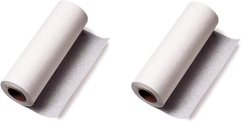 TIDI Products 980898 Choice Chiropractic Headrest Barrier, Crepe Roll, 8-1/2" x 125' Size, White (Pack of 25) (Тwo Рack) in Kuwait