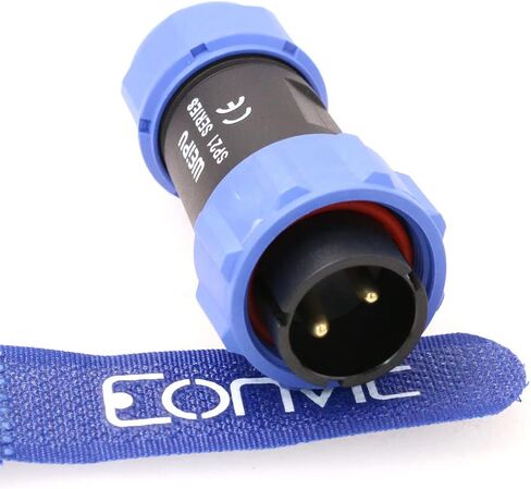 Weipu SP21 2 Pin Connector for BLUETTI AC200MAX AC300 Portable Power Station 12V 30A DC Port Circular Connector Plug Waterproof IP68 Industrial Solar Electrical SP2110/P in Kuwait