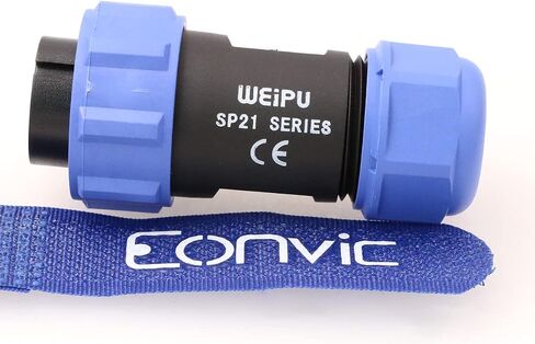 Weipu SP21 2 Pin Connector for BLUETTI AC200MAX AC300 Portable Power Station 12V 30A DC Port Circular Connector Plug Waterproof IP68 Industrial Solar Electrical SP2110/P in Kuwait