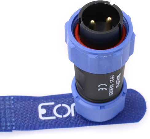 Weipu SP21 2 Pin Connector for BLUETTI AC200MAX AC300 Portable Power Station 12V 30A DC Port Circular Connector Plug Waterproof IP68 Industrial Solar Electrical SP2110/P in Kuwait