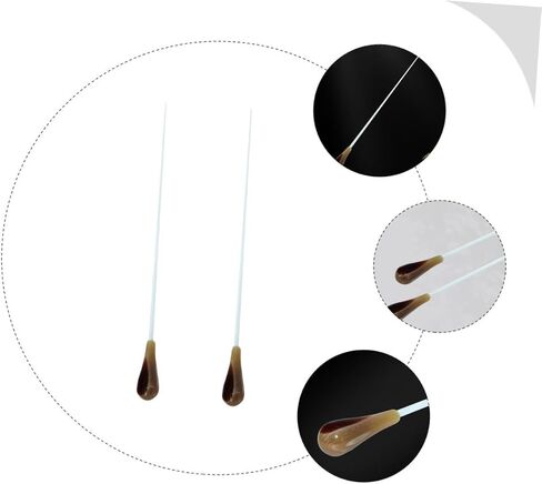 BESPORTBLE 2pcs Durable Resin Orchestra Conducting for Senior Marching Band Lightweight Music Conducting Supplies for Concerts and Performances in Kuwait
